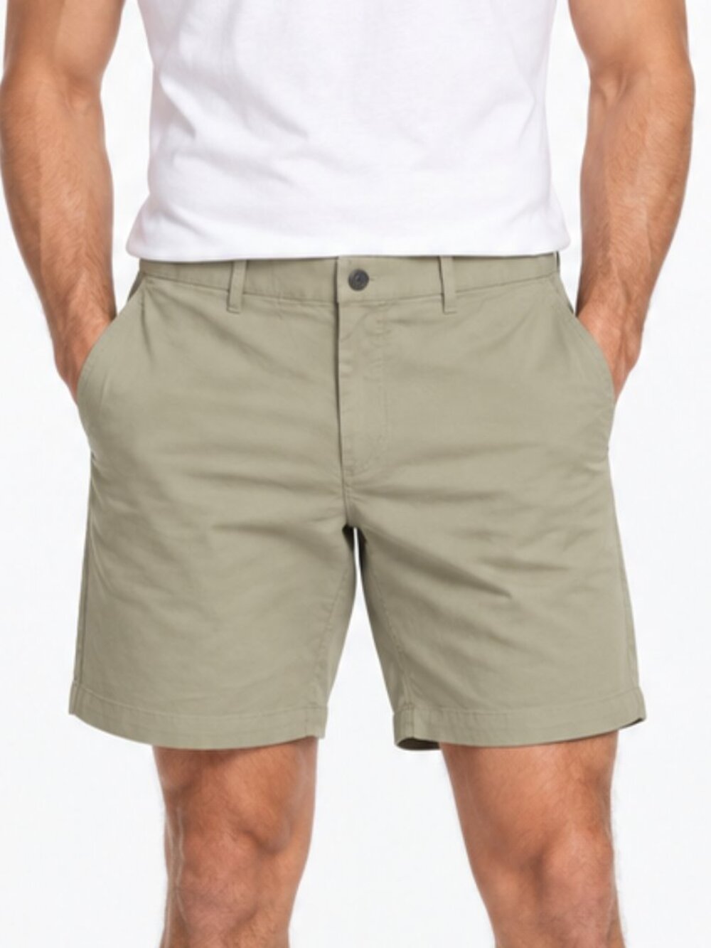 Fabletics Men’s Khaki Stretch Chino Shorts Size 36 NWT